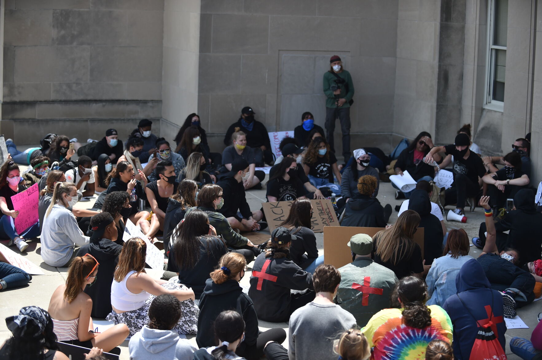 Monday's protest